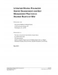 Literature review publication on harvest environment and best management practices related to human rights-of-way, featuring a detailed analysis and references, published in May 2021.