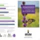 Informative brochure titled "Roadsides for Bees and Butterflies," featuring a close-up of a butterfly on a purple flower in a vibrant field. The design highlights the importance of creating habitats for pollinators, with logos and contact information for the Integrated Roadside Vegetation Management program at the University of Northern Iowa.