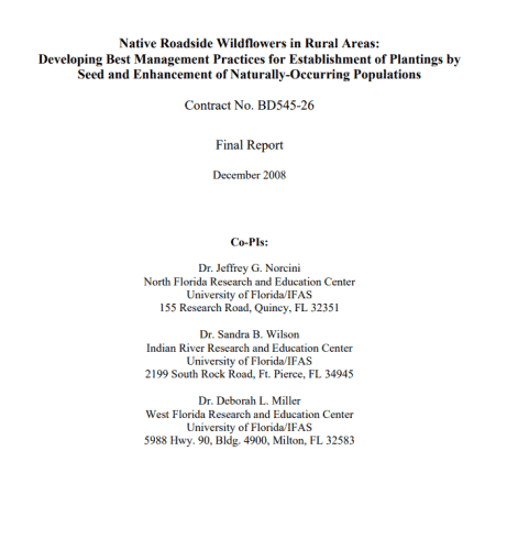 Final report titled 