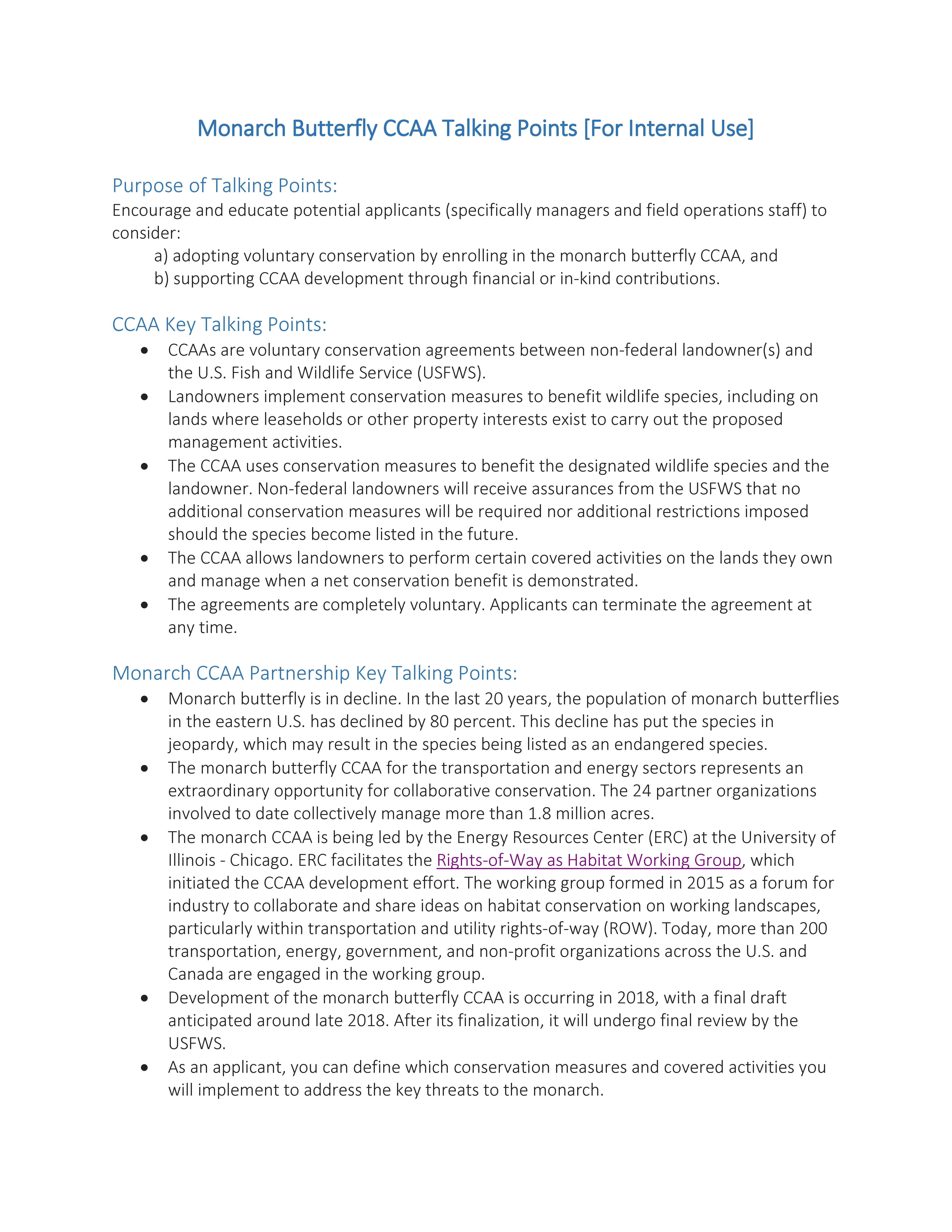 Thumbnail to Monarch CCAA Internal Talking Points. Opens link in a new tab