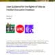 User guidance document for the Rights-of-Way as Habitat Geospatial Database, version 2.4, July 2023, featuring logos and an overview of functionalities for users seeking to interact with the geospatial database.