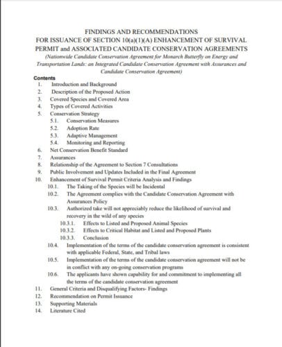 Thumbnail to Monarch CCAA Findings and Recommendations. Opens link in a new tab