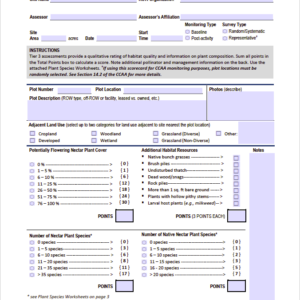 Thumbnail for Tier 3 Pollinator Scorecard. Click the thumbnail to open the tool in a new window.