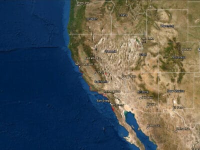 Map of the western USA. Opens link in new tab