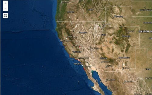 Map of the western USA. Opens link in new tab