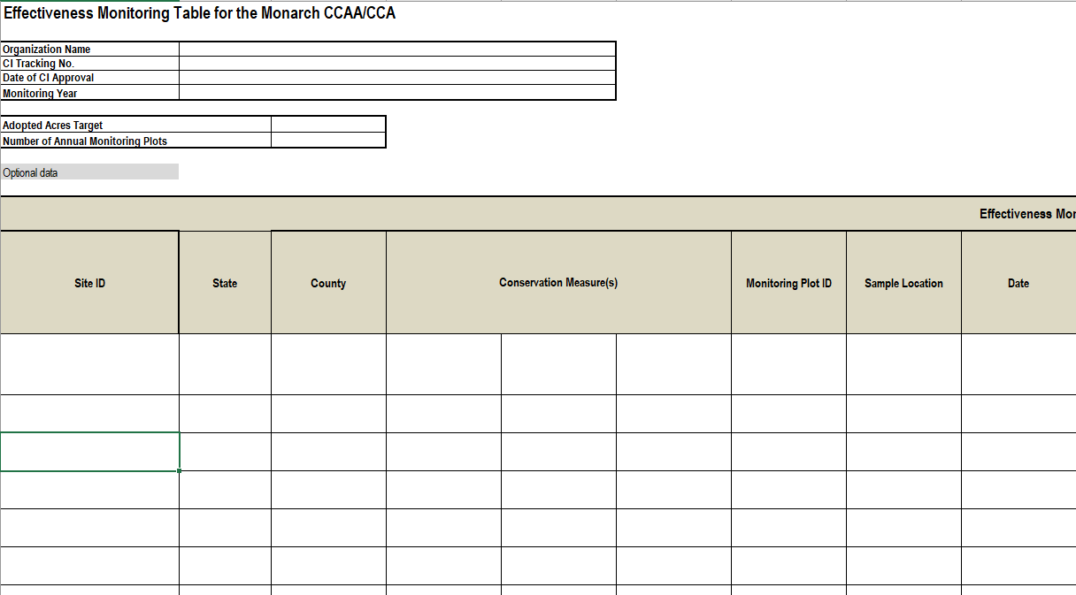 Effectiveness Monitoring Template & CCAA Results Monitoring Calculator ...