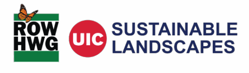 Logo of RowHWG and UIC Sustainable Landscapes, representing initiatives focused on ecological sustainability and landscape management.