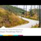 A winding road through a grassy landscape with power lines, illustrating the concept of rights-of-way as habitat. The image is part of the Strategic Roadmap presentation by the Rights-of-Way as Habitat Working Group, June 2022.
