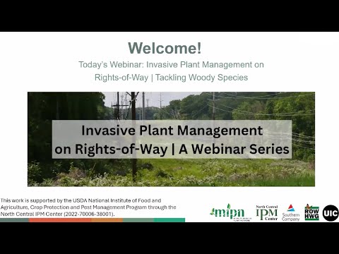 Alt text: Webinar welcome screen for 