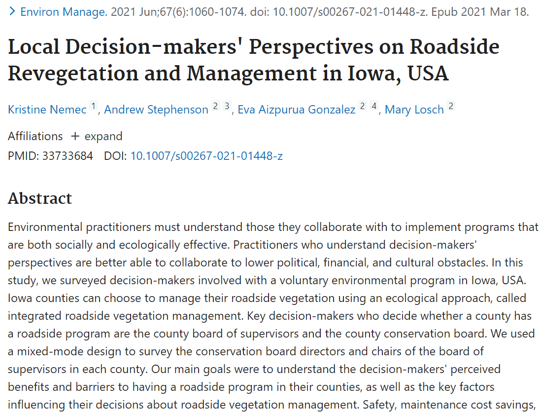 localdecision revegetation abstract text